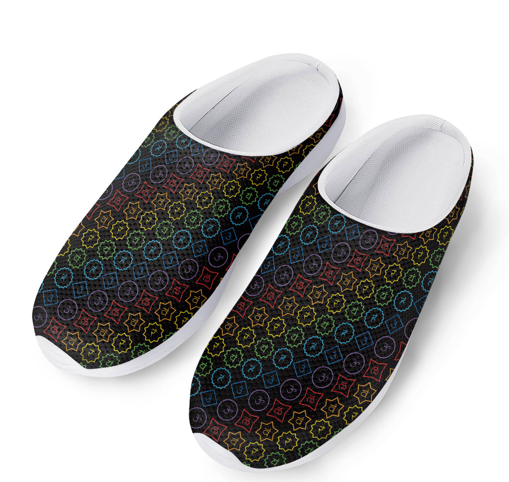 Reiki And The Seven Chakras Print Mesh Casual Shoes