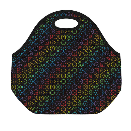 Reiki And The Seven Chakras Print Neoprene Lunch Bag