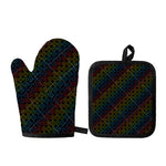 Reiki And The Seven Chakras Print Oven Mitt And Pot Holder Set