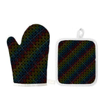 Reiki And The Seven Chakras Print Oven Mitt And Pot Holder Set