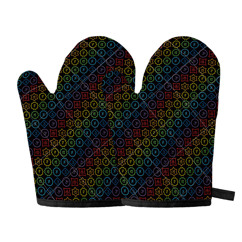 Reiki And The Seven Chakras Print Oven Mitts