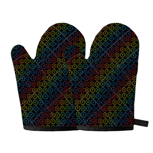 Reiki And The Seven Chakras Print Oven Mitts