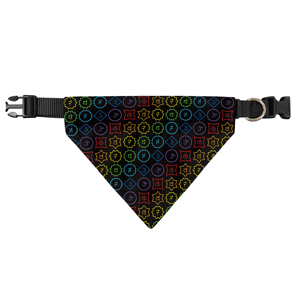 Reiki And The Seven Chakras Print Over The Collar Dog Bandana