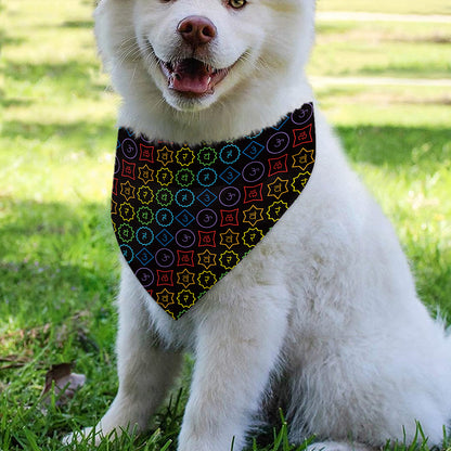 Reiki And The Seven Chakras Print Over The Collar Dog Bandana