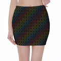 Reiki And The Seven Chakras Print Pencil Mini Skirt