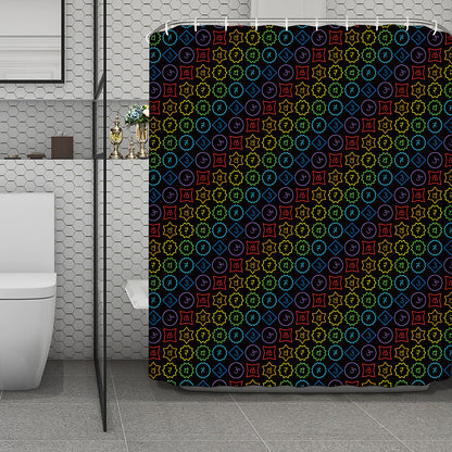 Reiki And The Seven Chakras Print Polyester Shower Curtain