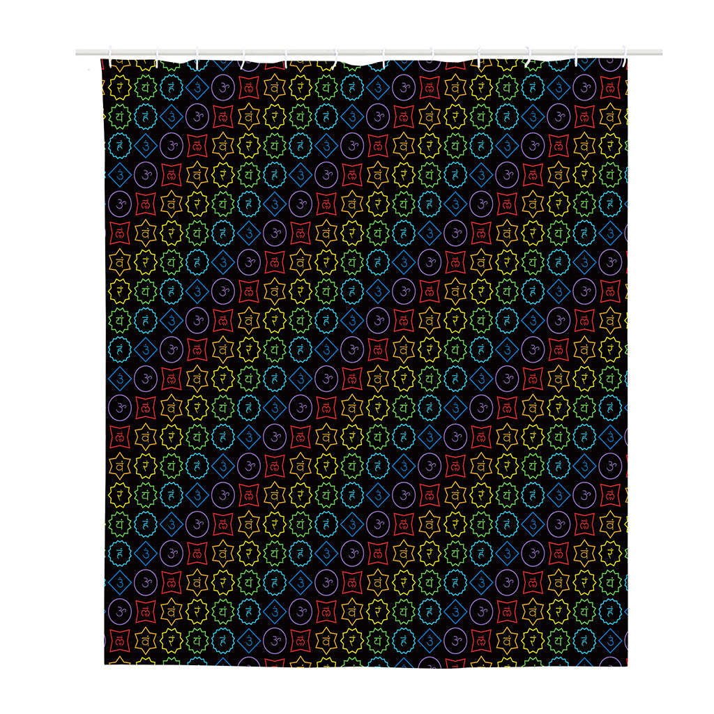 Reiki And The Seven Chakras Print Polyester Shower Curtain