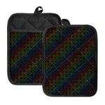 Reiki And The Seven Chakras Print Pot Holders With Pocket