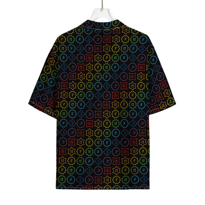 Reiki And The Seven Chakras Print Rayon Hawaiian Shirt