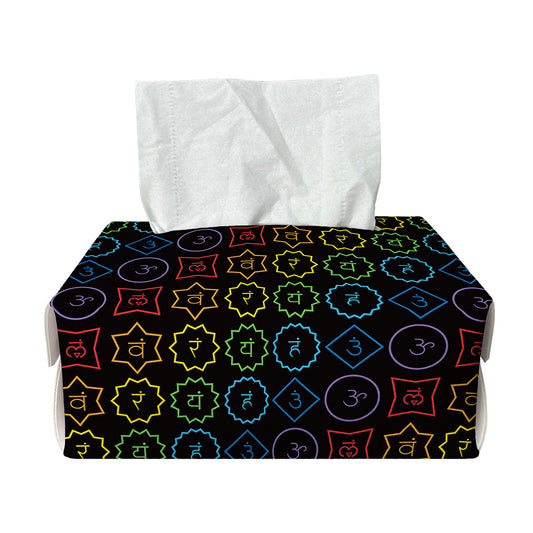Reiki And The Seven Chakras Print Rectangle Tissue Box Cover