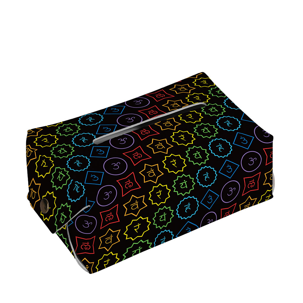 Reiki And The Seven Chakras Print Rectangle Tissue Box Cover