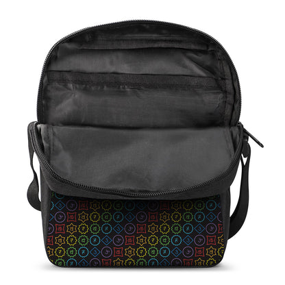 Reiki And The Seven Chakras Print Rectangular Crossbody Bag