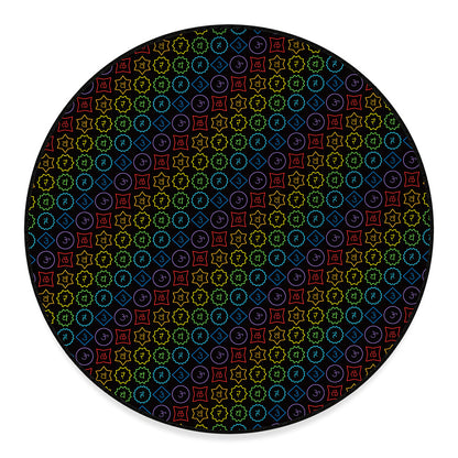 Reiki And The Seven Chakras Print Round Floor Mat