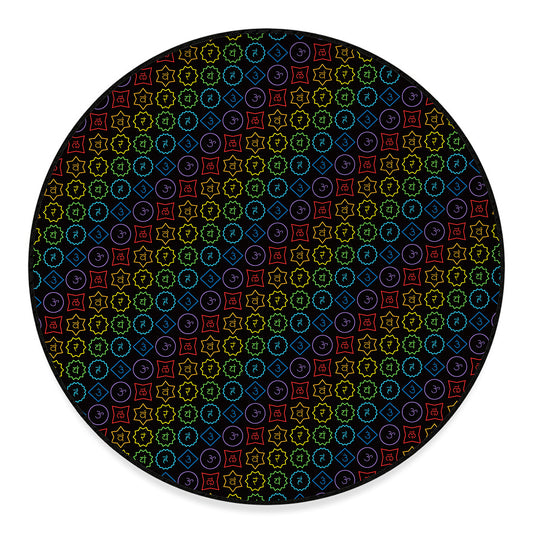 Reiki And The Seven Chakras Print Round Floor Mat