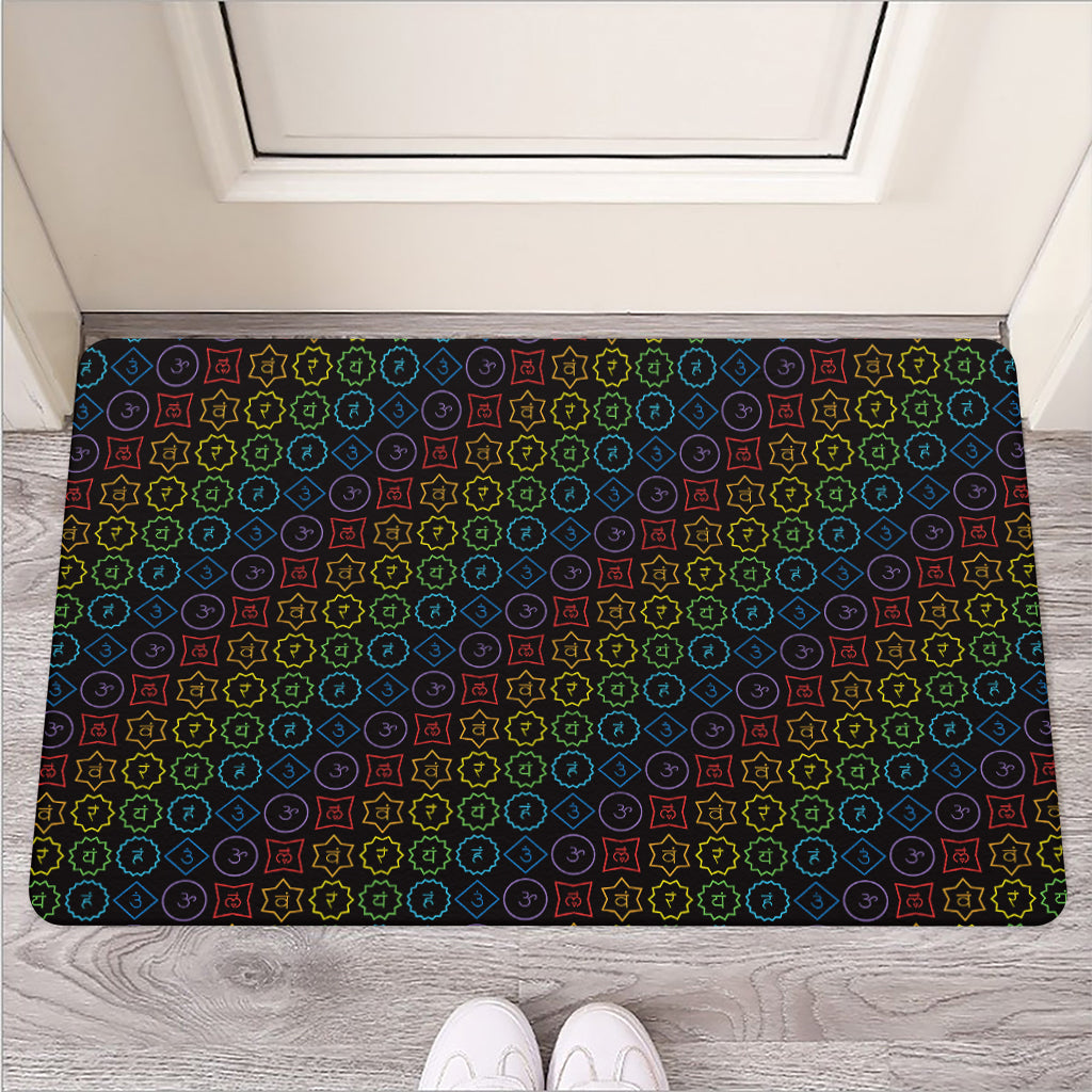 Reiki And The Seven Chakras Print Rubber Doormat