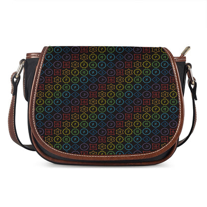 Reiki And The Seven Chakras Print Saddle Bag