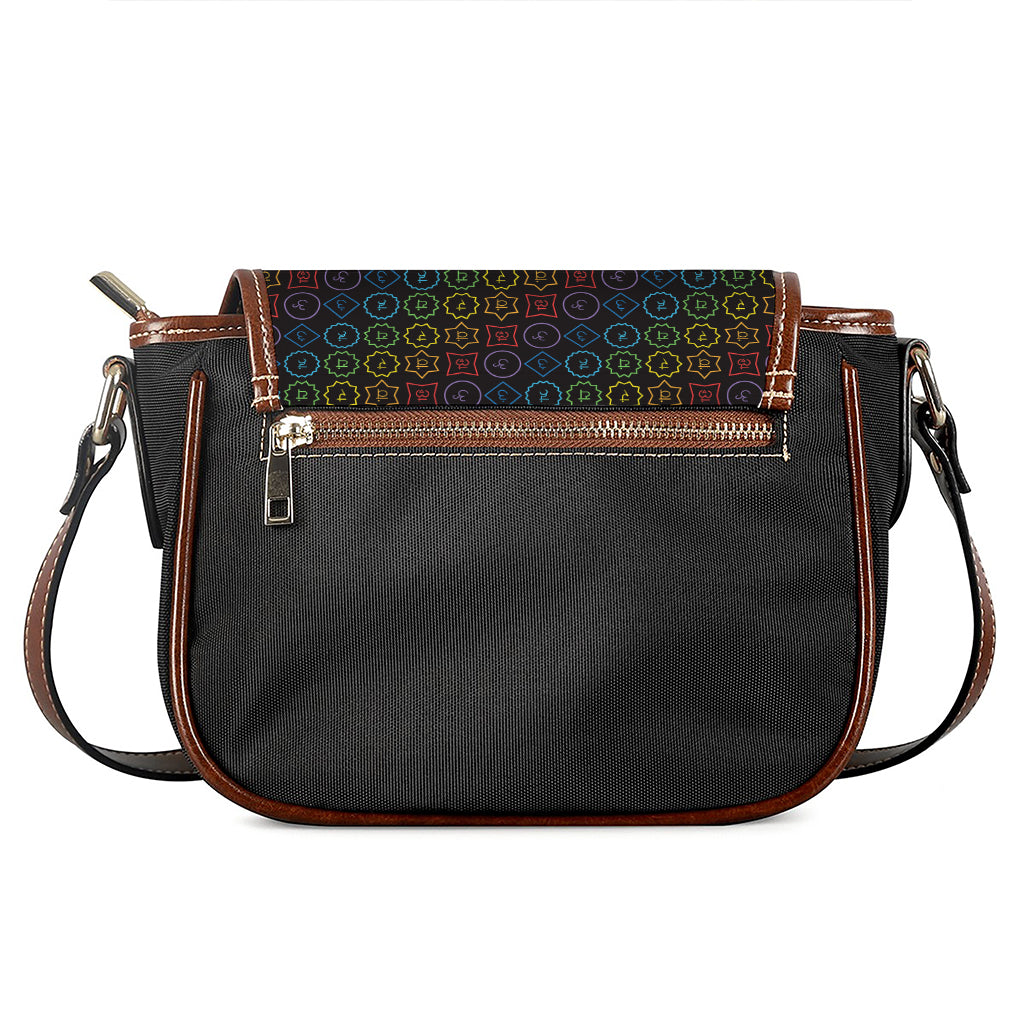 Reiki And The Seven Chakras Print Saddle Bag