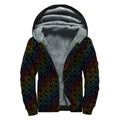 Reiki And The Seven Chakras Print Sherpa Lined Zip Up Hoodie
