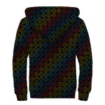 Reiki And The Seven Chakras Print Sherpa Lined Zip Up Hoodie