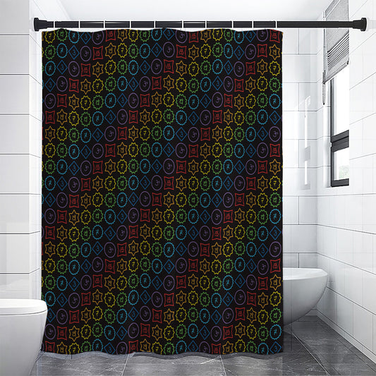 Reiki And The Seven Chakras Print Shower Curtain