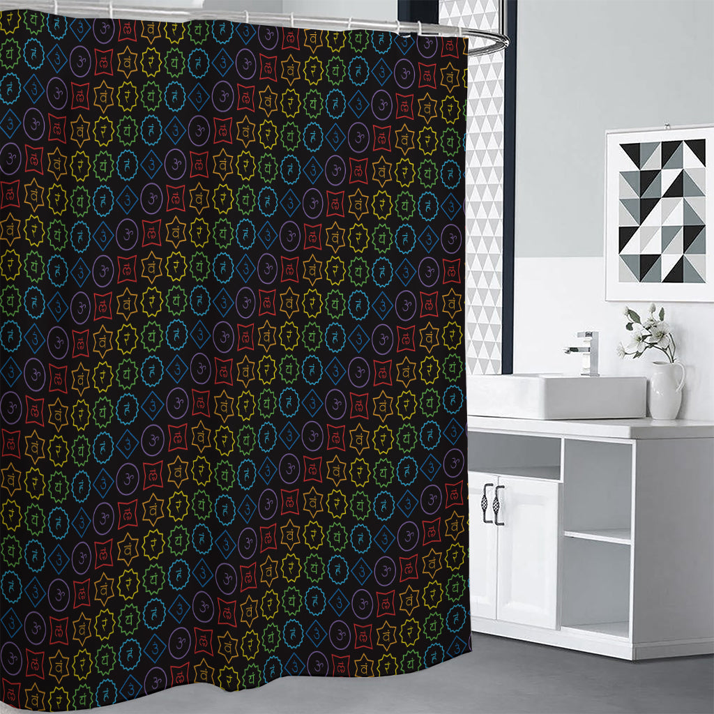 Reiki And The Seven Chakras Print Shower Curtain