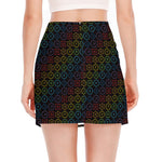 Reiki And The Seven Chakras Print Side Slit Mini Skirt