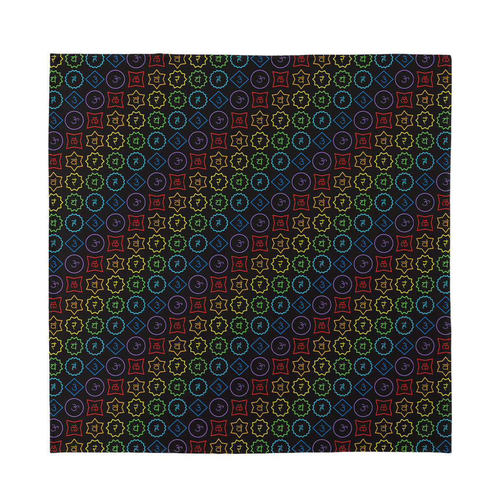 Reiki And The Seven Chakras Print Silk Bandana