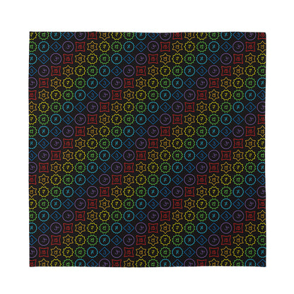 Reiki And The Seven Chakras Print Silk Bandana