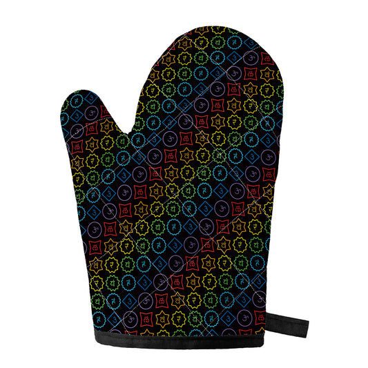 Reiki And The Seven Chakras Print Single Oven Mitt