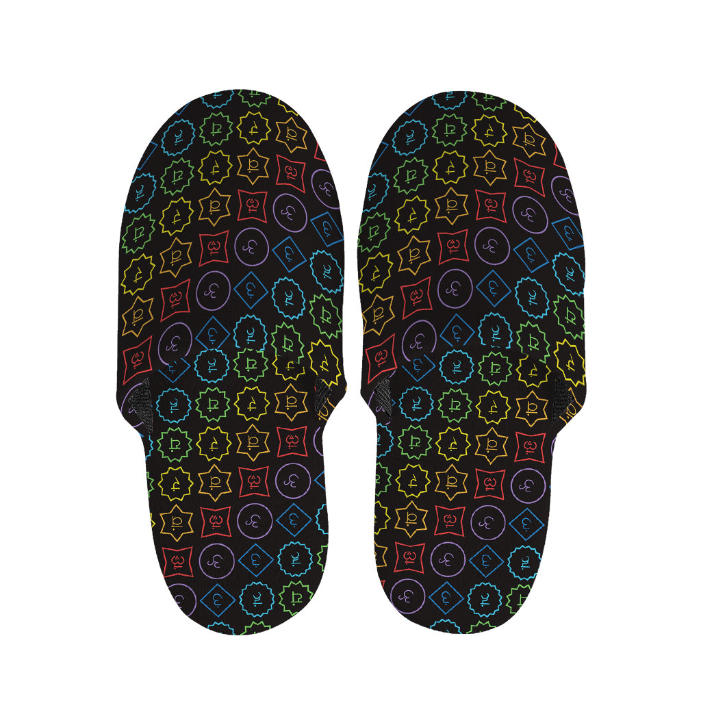 Reiki And The Seven Chakras Print Slippers