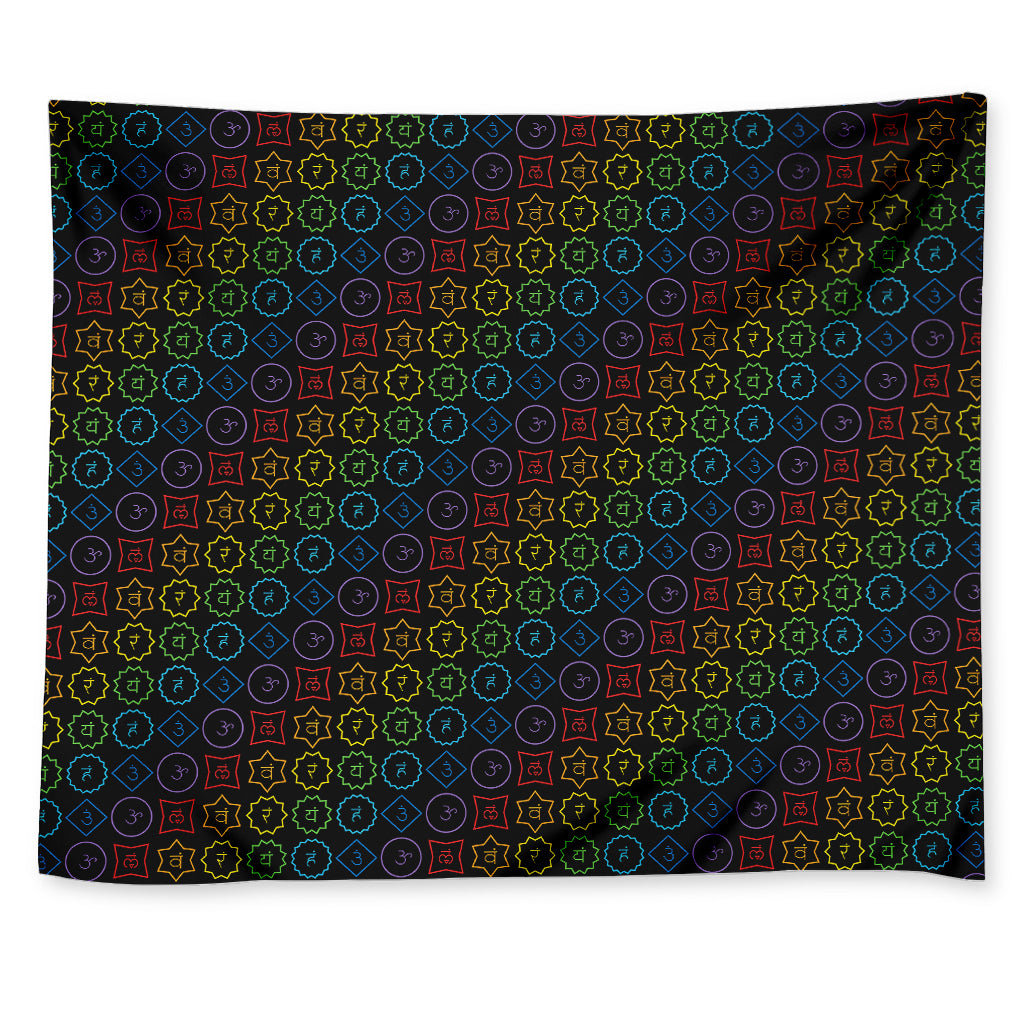 Reiki And The Seven Chakras Print Tapestry