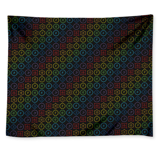Reiki And The Seven Chakras Print Tapestry