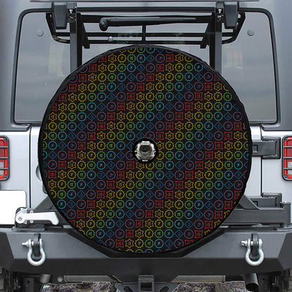 Reiki And The Seven Chakras Print Tire Cover With Camera Hole
