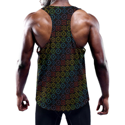 Reiki And The Seven Chakras Print Training Tank Top