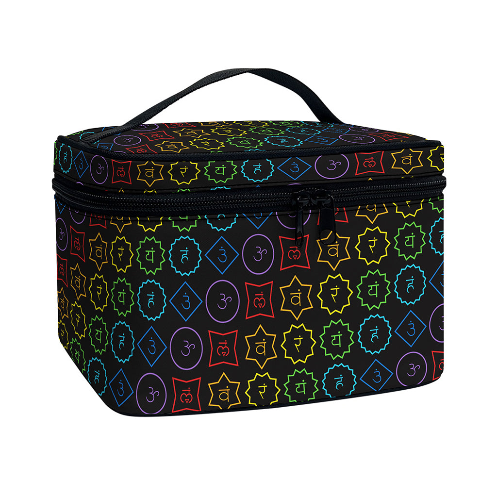 Reiki And The Seven Chakras Print Travel Makeup Bag