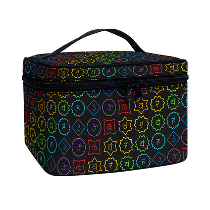 Reiki And The Seven Chakras Print Travel Makeup Bag