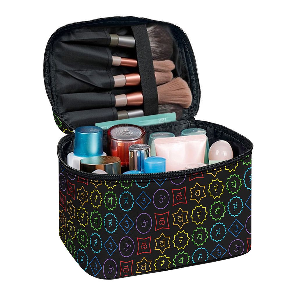 Reiki And The Seven Chakras Print Travel Makeup Bag