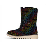 Reiki And The Seven Chakras Print Winter Boots