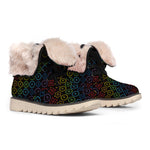 Reiki And The Seven Chakras Print Winter Boots