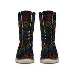 Reiki And The Seven Chakras Print Winter Boots
