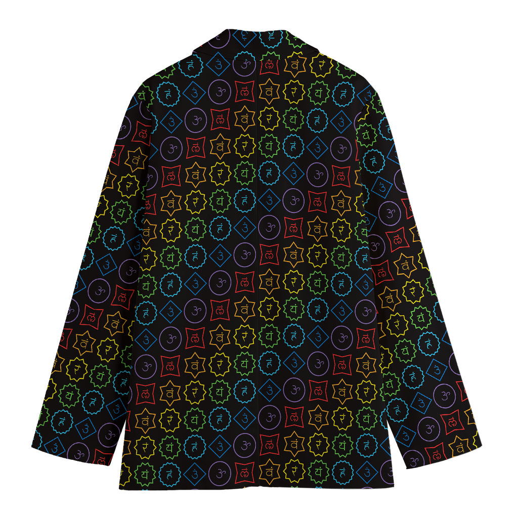 Reiki And The Seven Chakras Print Women's Blazer