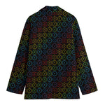 Reiki And The Seven Chakras Print Women's Cotton Blazer