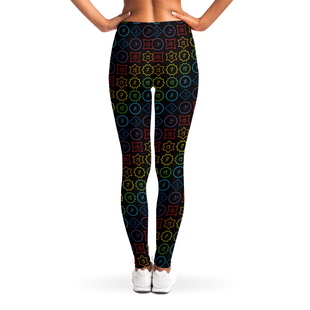 Reiki And The Seven Chakras Print Women's Leggings