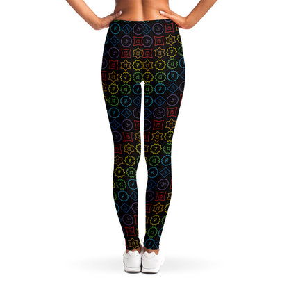 Reiki And The Seven Chakras Print Women's Leggings