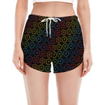 Reiki And The Seven Chakras Print Women's Split Running Shorts