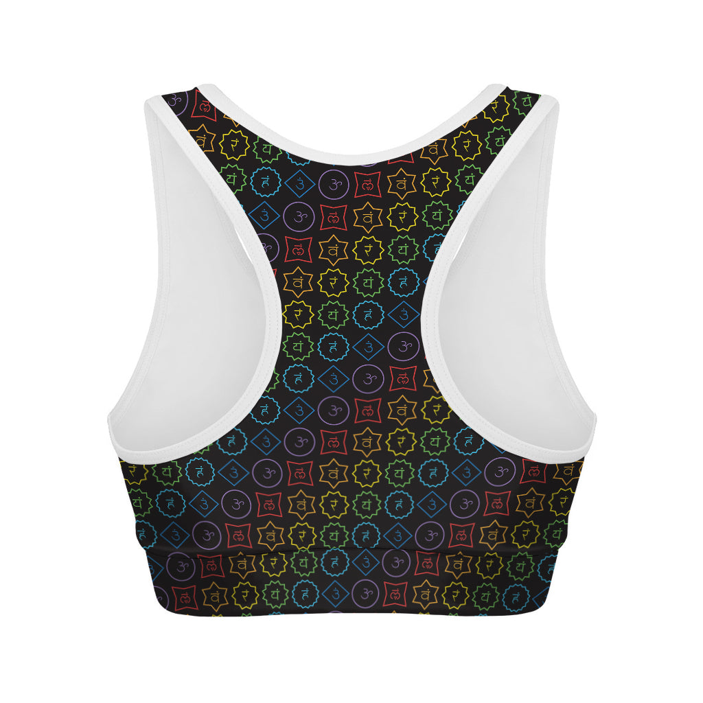 Reiki And The Seven Chakras Print Women's Sports Bra