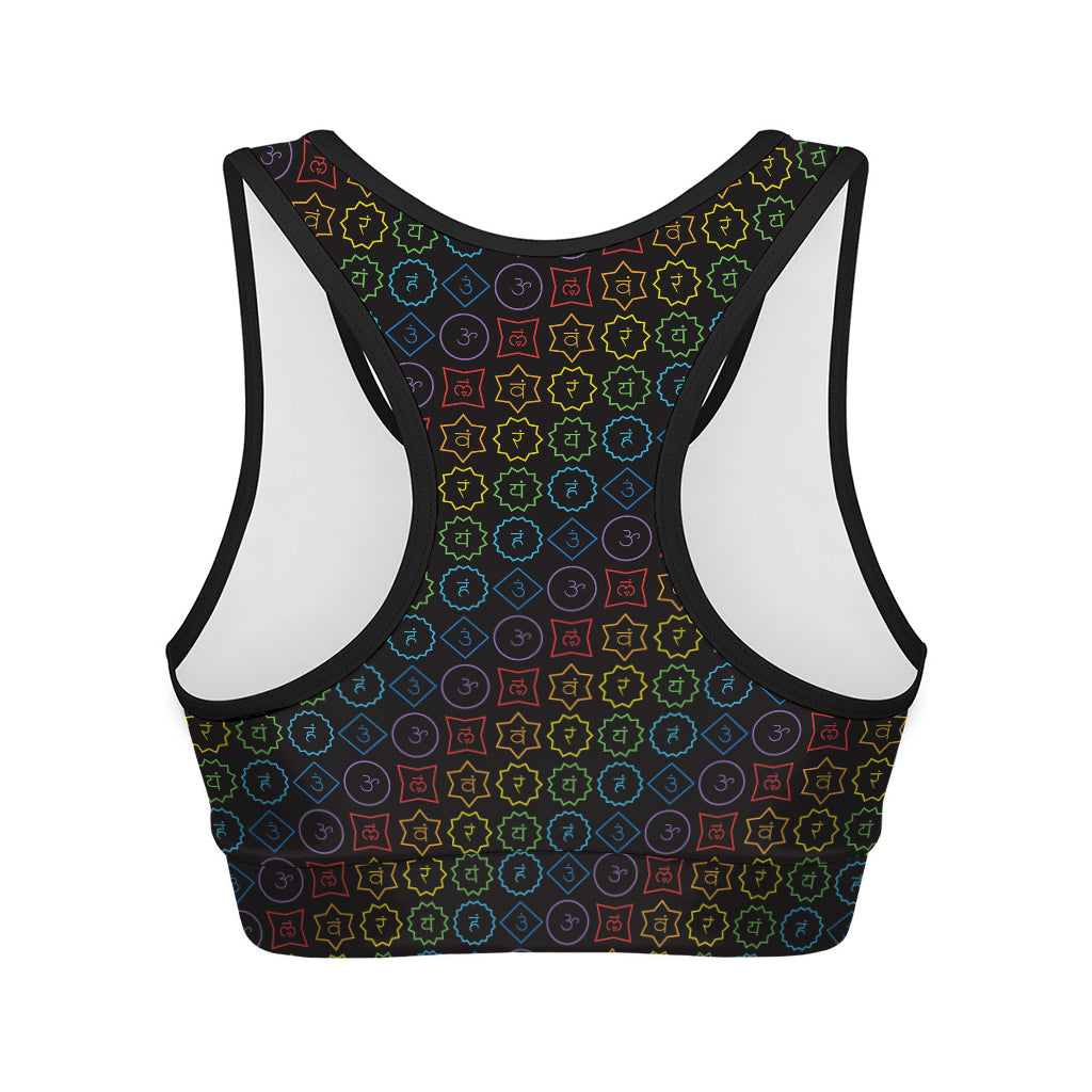 Reiki And The Seven Chakras Print Women's Sports Bra