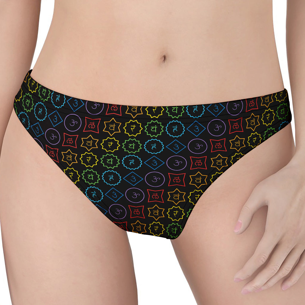 Reiki And The Seven Chakras Print Women's Thong