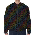 Reiki And The Seven Chakras Print Zip Sleeve Bomber Jacket