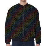 Reiki And The Seven Chakras Print Zip Sleeve Bomber Jacket